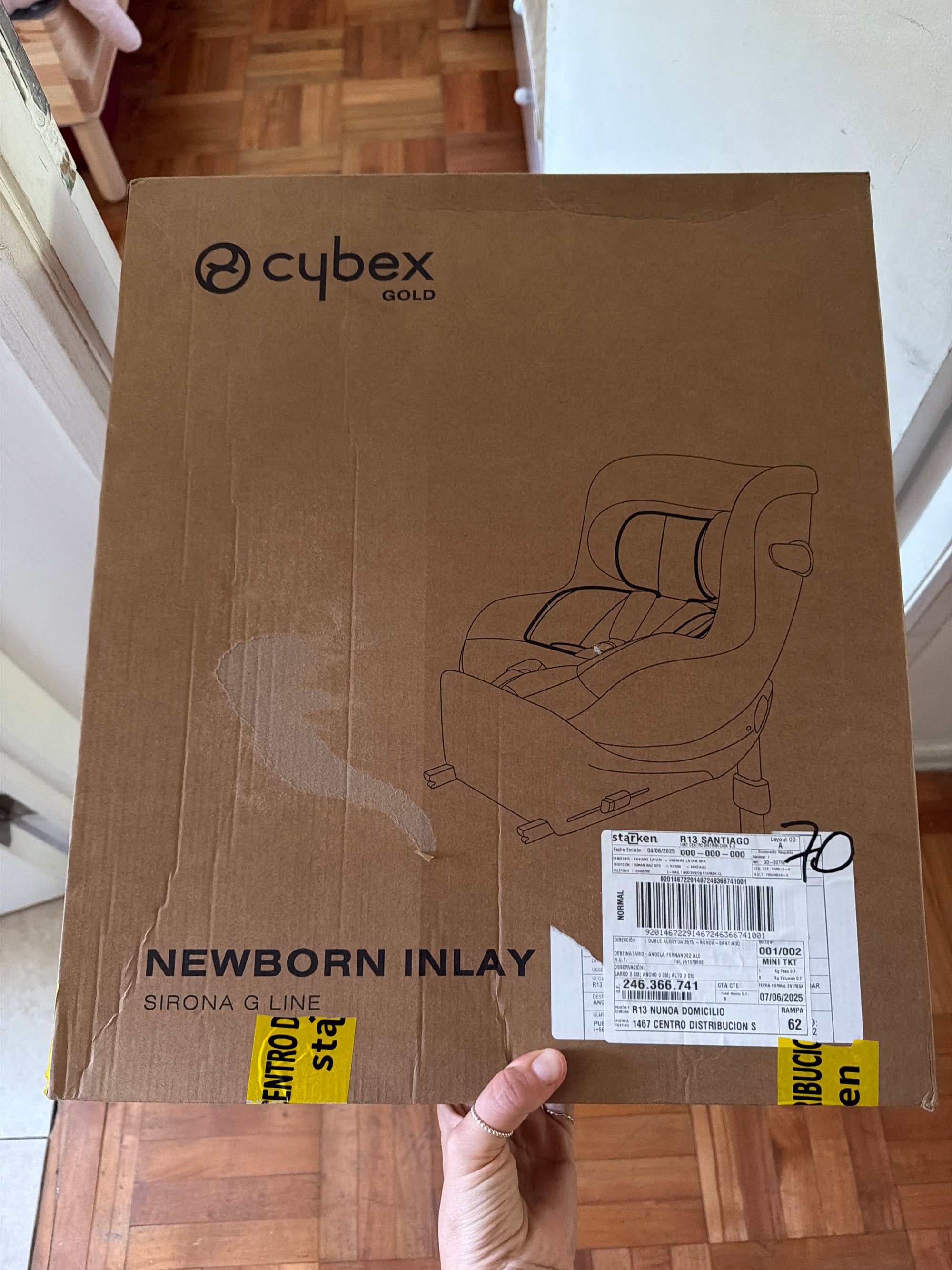 (#PG5399) Inserto recién nacido para coche Sirona. Marca