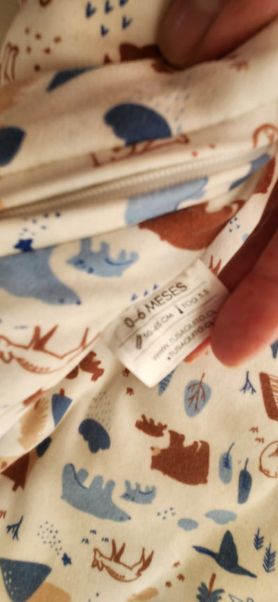 Saco de dormir TOG 3.5 Kulko Nieve, talla 0-6 meses. Marca Tu Saquito (#PG5752)