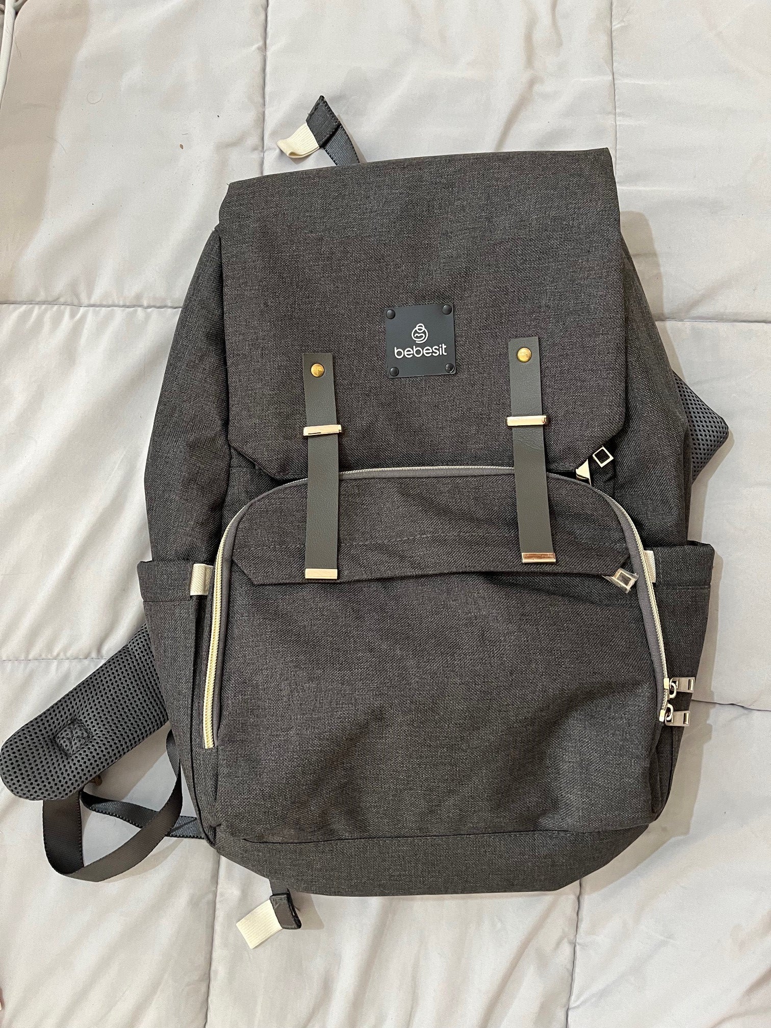 (#PG4399) Mochila pañalera modelo Melange. Marca Bebesit